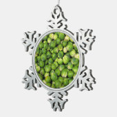 芽キャベツ スノーフレークピューターオーナメント (右)