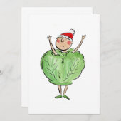 芽キャベツ 招待状 (正面/裏面)