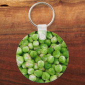 芽キャベツ（緑） キーホルダー (正面)