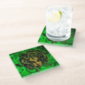 芽都佐 ガラスコースター (アングル)