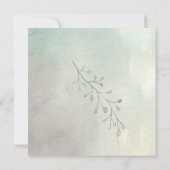 苔と地衣類モダンタイポグラフィ 招待状 (裏面)