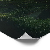 苔に覆われた城の神秘的なイメージ ポスター (角)