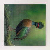 苔に覆われた枝に覆われたトゲ ジグソーパズル (横)