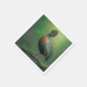 苔に覆われた枝に覆われたトゲ スタンダードカクテルナプキン (角)