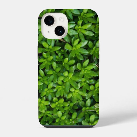 苔のアブストラクトiPhoneケース iPhoneケース (裏面)