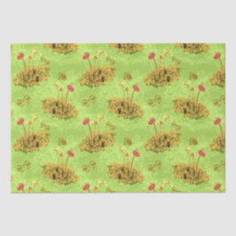 苔の切り離し芸術のキノコ 薄葉紙