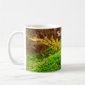 苔の木の樹皮 – 感謝祭パーソナライズされた祭 コーヒーマグカップ (左)