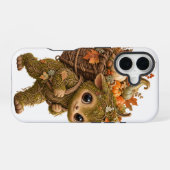 苔の森の妖精 スマホケース iPhone 16ケース (裏面横)