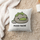 苔むしおもしろいひげ クッション (ブランケット)