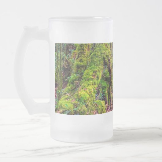苔むした森 フロストグラスビールジョッキ (左)