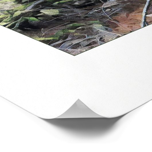 苔むした森 ポスター (角)