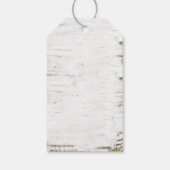 苔むした樺の木の木のハートミセス結婚ズ ギフトタグ (裏面)