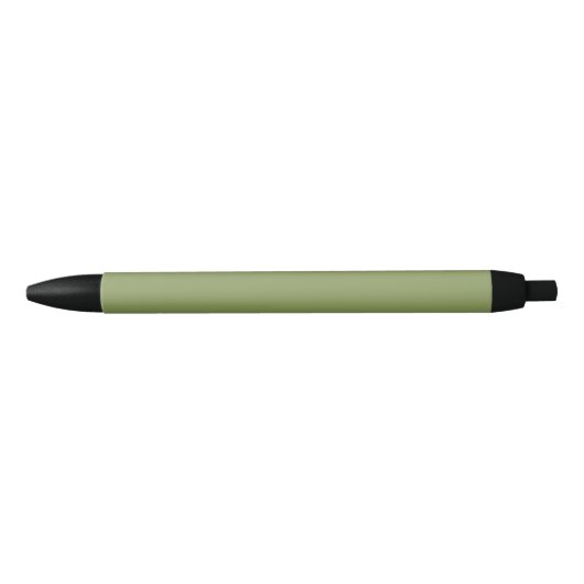 苔グリーン無地 黒ボールペン (正面)