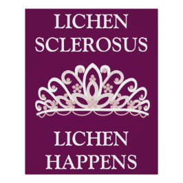 苔癬様硬化症啓発 "Lichen Happens" ポスター