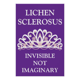 苔癬症に理解を "Invisible Not Imaginary" ポスター