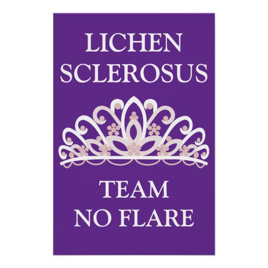 苔癬症啓発 "Team No Flare" ポスター (正面)
