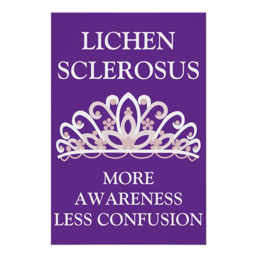 苔癬症 "More Awareness Less Confusion" ポスター (正面)