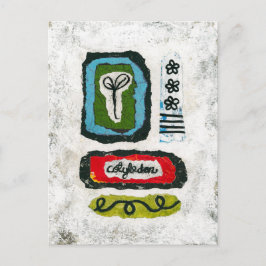 苗コチルドン葉書 – 抽象芸術 ポストカード