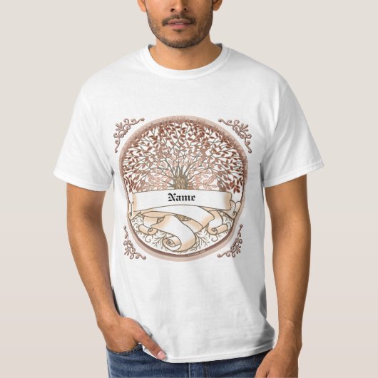 苗字の家系図 Tシャツ (正面)