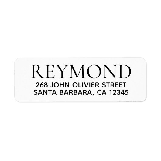 苗字 ラベル (正面)