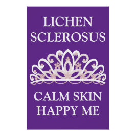 苛性白斑啓発 "Calm Skin Happy Me" ポスター