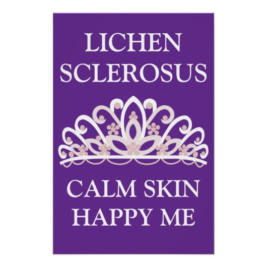 苛性白斑啓発 "Calm Skin Happy Me" ポスター (正面)