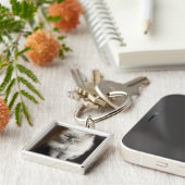 苛立たせられる見ている青ポイントヒマラヤ猫 キーホルダー (側面)