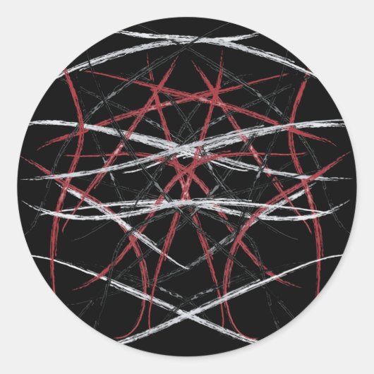 苛立ちステッカー ラウンドシール (正面)