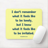 苛立っている孤独 マウスパッド (マウス)