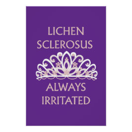 苛立つライケン・スクレロースス啓発 "Always Irritated" ポスター