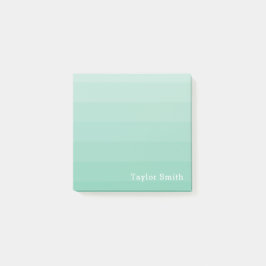 若々しい緑のストライプの海の泡の陰 ポストイット