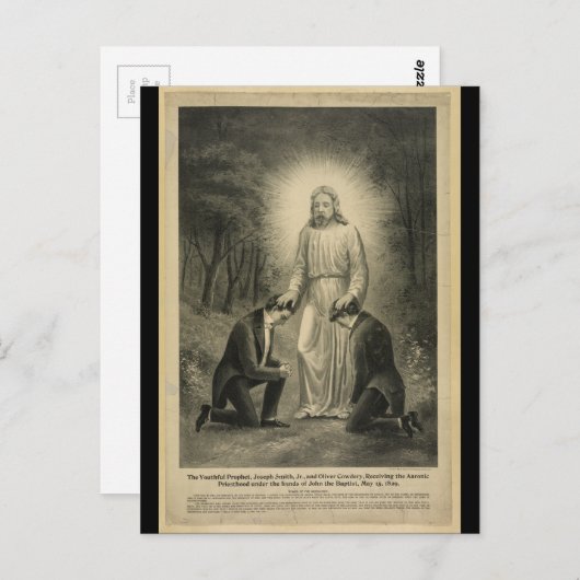 若々しい預言者ジョセフ・スミス・ジュニア(1898) ポストカード (正面/裏面)