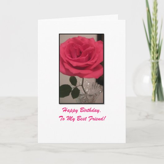 若々しい、私の友人への最高のハッピーバースデー カード (正面)