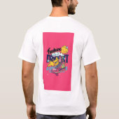 若々しくモダンでビビッドなTシャツデザイン Tシャツ (裏面)