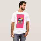若々しくモダンでビビッドなTシャツデザイン Tシャツ (正面フル)
