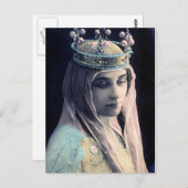 若いかわいらし女王 ポストカード (正面/裏面)