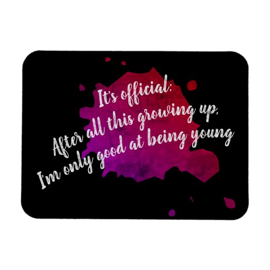 若いのが得意だ マグネット (横)