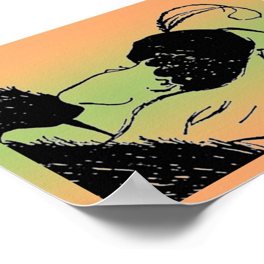 若いまたは老婦人の幻想のポスター ポスター (角)