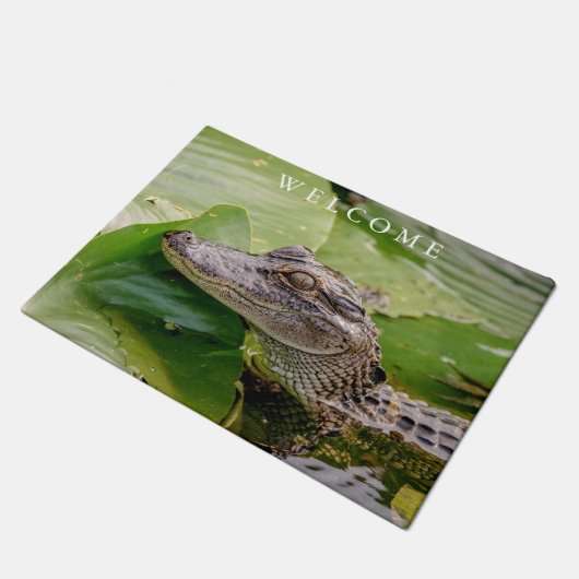 若いわに ドアマット (アングル)