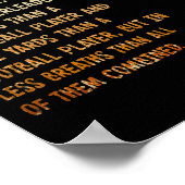 若いアスリートのための強い泳ぐ人 ポスター (角)