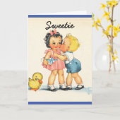 若いアニバーサリーカード カード (黄色い花)