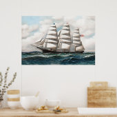 若いアメリカの海運船 ポスター (キッチン)