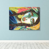 若いインディアン キャンバスプリント (インサイチュ (ウッドフロア))