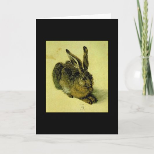 若いウサギ カード (正面)