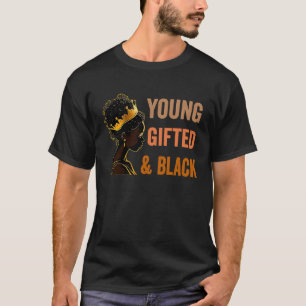 若いエドと黒のアフリカ系アメリカ人の歴史ガールユー Tシャツ