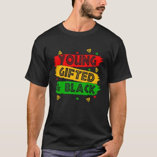 若いエド黒の女の子魔法と黒の歴史 Tシャツ (正面)
