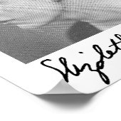 若いエリザベス・ビショップのポスターと署名 ポスター (角)