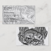 若いオオクチバス 名刺 (正面/裏面)