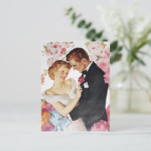 若いカップルのフォーマル衣服 ポストカード (スタンド正面)