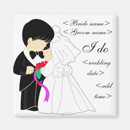 若いカップル マグネット (正面)